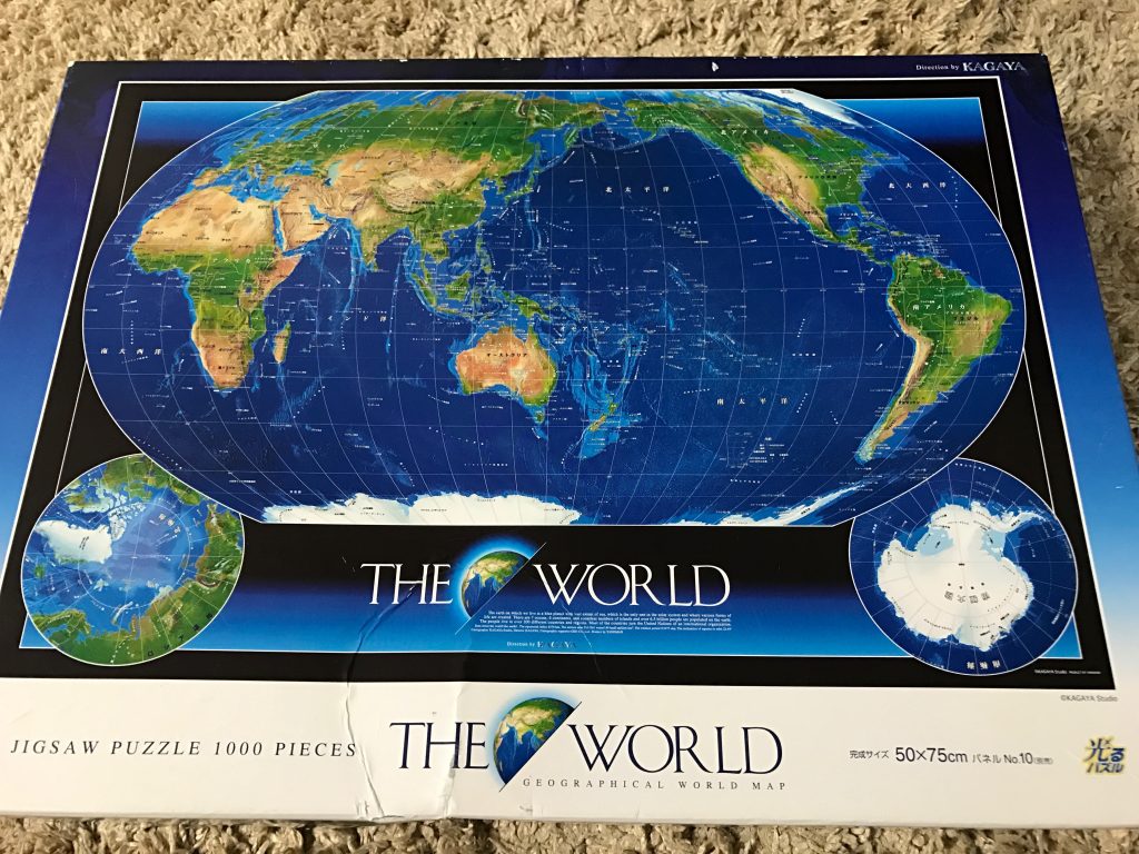1000ピースの世界地図パズル