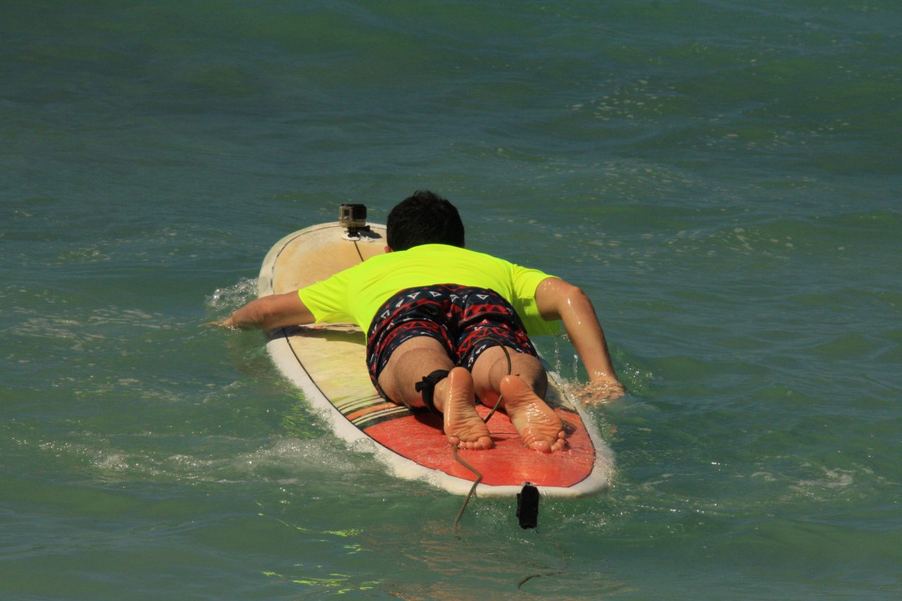 ワイキキビーチ『親子サーフィン体験』安くて安心！【ハワイ旅行3日目】