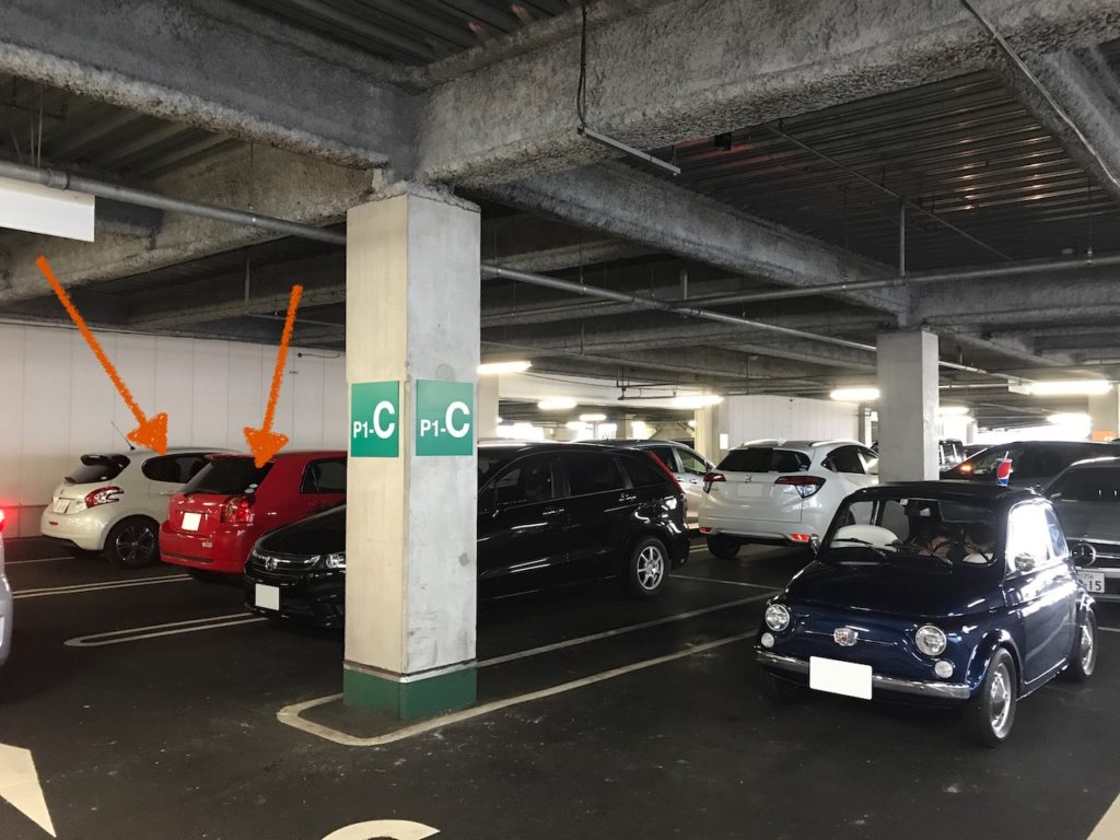 コストコの駐車場その1