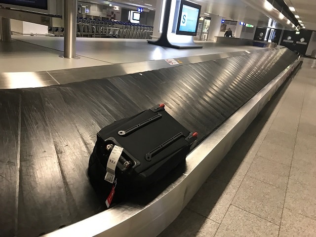 フランクフルト空港の手荷物受取のターンテーブル